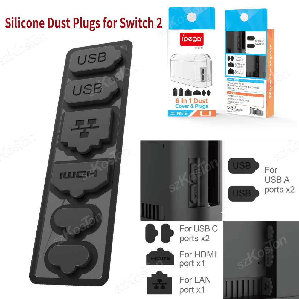 Gaming Console Buttons - Silicone Dust Plugs Set for Switch