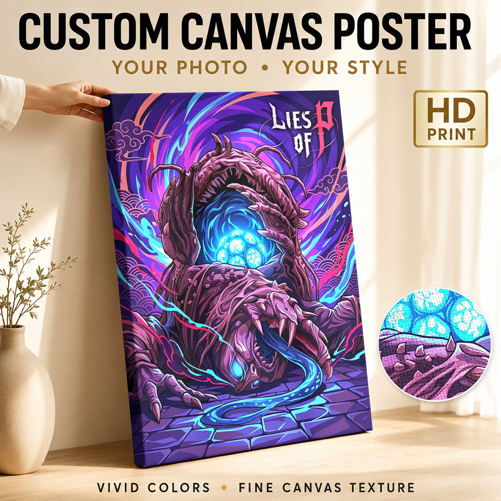 Gaming Console In - Lies Of P Monster Portrait Framed