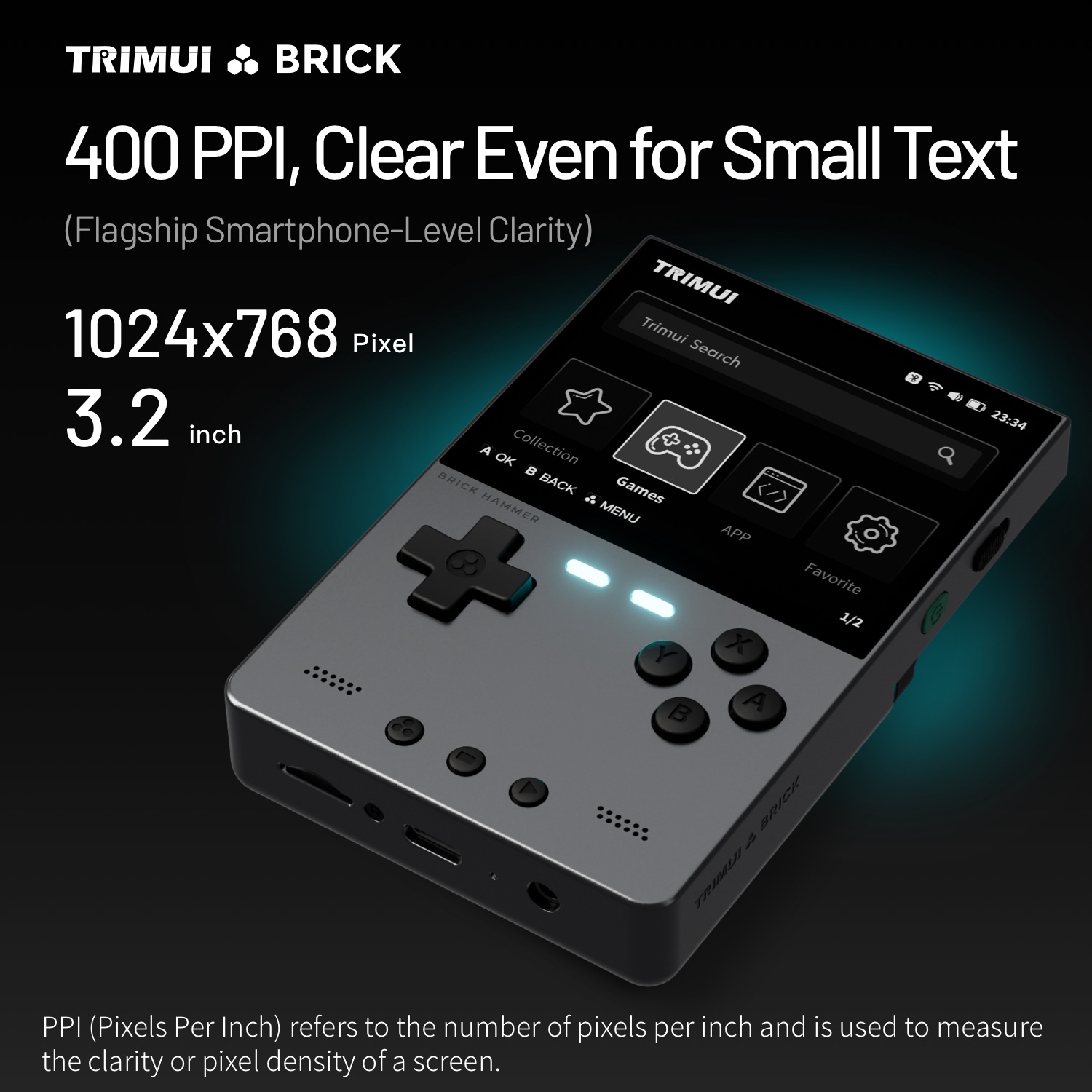 TRIMUI BRICK HAMMER Retro Hand - Gaming Console For Phone ulasan dan harga